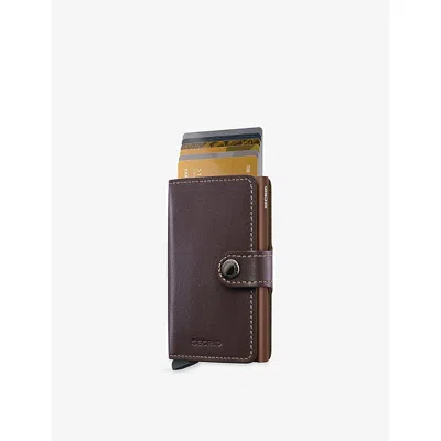 Secrid Womens Chocolate Miniwallet Leather Wallet