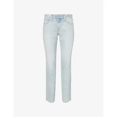 Paige Mens Monty Normandie Straight-leg Stretch-denim Jeans In Multi