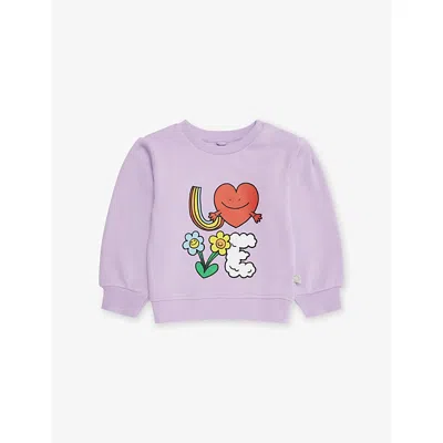 Stella Mccartney Cartoon-print Sweatshirt In Purple