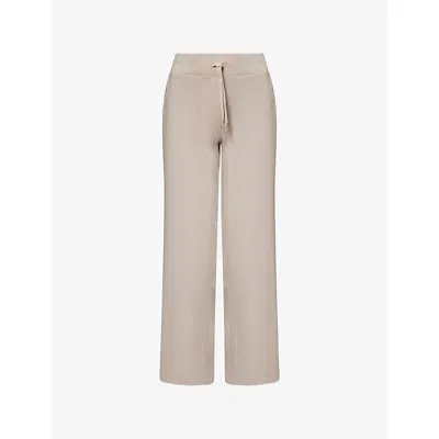 Spanx Womens Ashwood Air Essentials Wide-leg High-rise Stretch-woven Jogging Bottoms