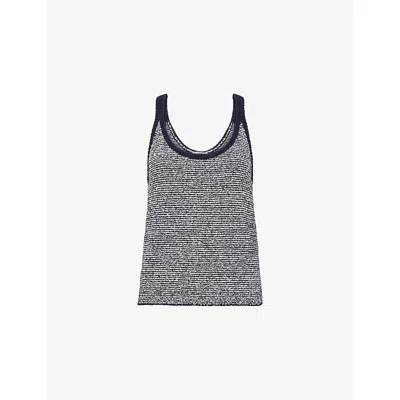 Vince Textured Microstripe Sweater