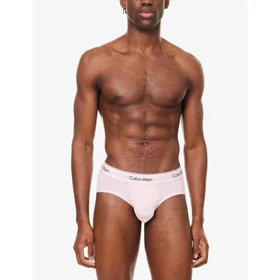 Calvin Klein Mens By Gcr Mtn Pl Ylw Bff Icon Pride Logo-waist Pack Of Five Cotton-jersey Briefs In Multi