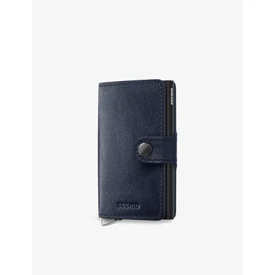 Secrid Womens Navy Miniwallet Premium Basco Leather Wallet