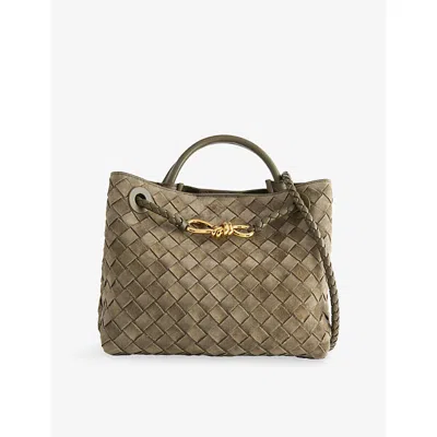 Bottega Veneta Womens Cypress-m B-cypress Andiamo Leather Small Top-handle Bag