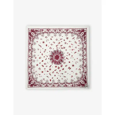 Zadig & Voltaire Womens Fierce Debbie Bandana-print Viscose And Silk-blend Scarf
