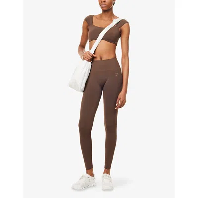 Gymshark Womens Brown Soft Sculpt Studio Leggings
