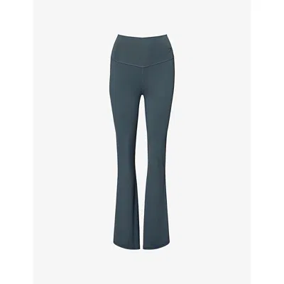 Gymshark Womens Teal Elevate Flared 2.0 Yoga Leggings