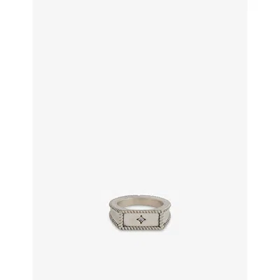 Serge Denimes Mens Moonlight 925 Sterling Silver And Cubic Zirconia Ring