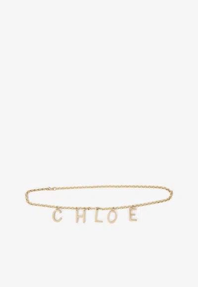 Chloé Logo Letters Jewelry Chain Belt