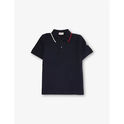 Moncler Polo En Piqué De Coton