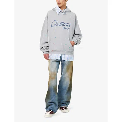 Gallery Dept. Mens H Grey Chateau Ranch Graphic-print Cotton Hoody