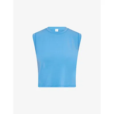 Lululemon Womens Pool Party Training Muscle Jersey Tank Top In Blue
