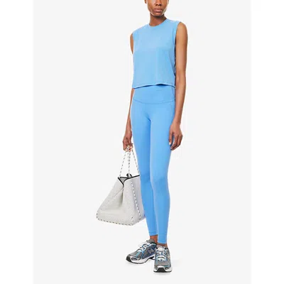 Lululemon Womens Pool Party Training Muscle Jersey Tank Top In Blue