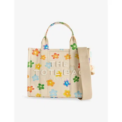 Marc Jacobs Womens White Multi The Wild Daisy Canvas Small Tote Bag