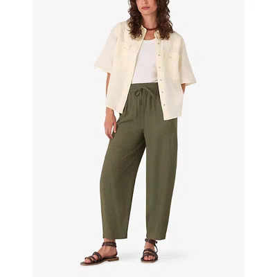Whistles Drawstring Pants In Green