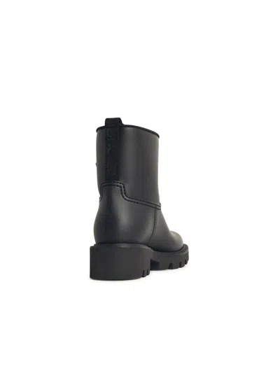 Moncler Kickstream Rubber Wellington Ankle Boots