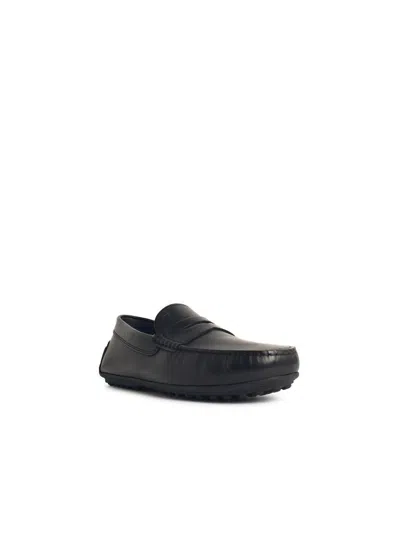 Tod's 'city Gommino' Black Leather Loafers
