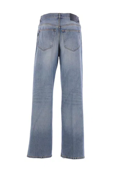 Haikure Blue Cotton Denim Jeans In Blue