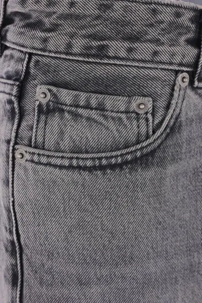 Haikure Wide-leg Mid-rise Jeans In Gray