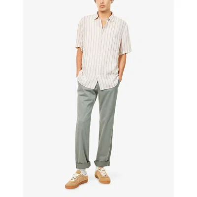 Paige Mens Bonsai Vincent Straight-leg Cotton Chino Trousers In Gray