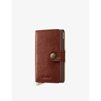 Secrid Womens Whiskey Miniwallet Leather Wallet