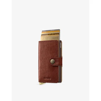 Secrid Womens Whiskey Miniwallet Leather Wallet
