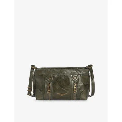 Zadig & Voltaire Womens Power Sunny Mood Wing-embellished Leather Shoulder Bag