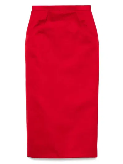 N°21 Satin Midi Skirt