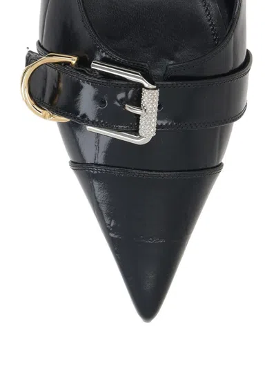 Givenchy Voyou Slingback Ballerina Flat With Pointed Toe In Black