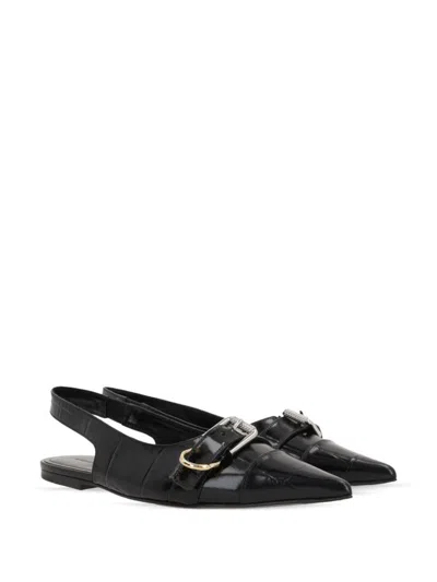 Givenchy Voyou Slingback Ballerina Flat With Pointed Toe In Black
