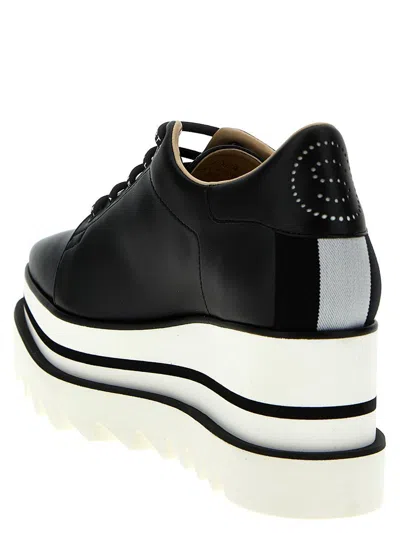Stella Mccartney Sneakelyse Vegan Logo Platform Loafers In Black