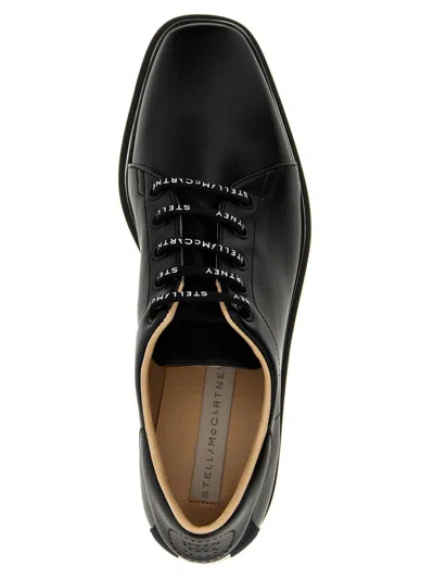 Stella Mccartney Sneakelyse Vegan Logo Platform Loafers In Black