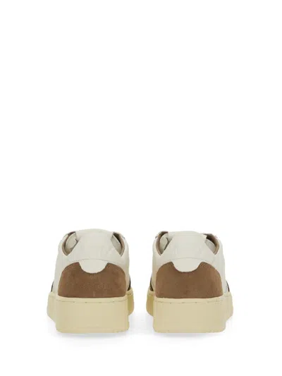 Autry Low Sneaker With Contrast Panels And Perforated Detailing