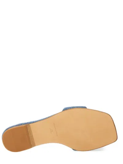 Alexander Wang Denim "vy" Slipper In Blue