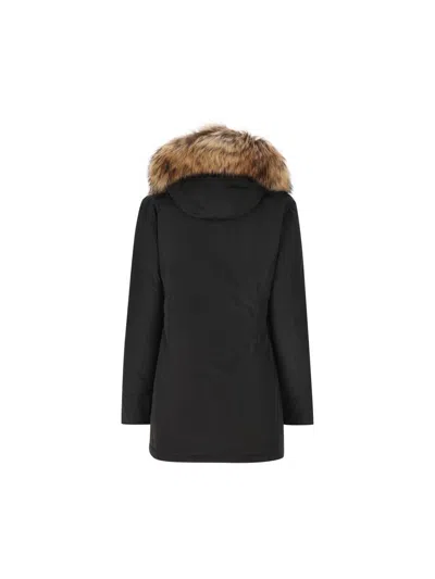 Woolrich Parka Arctic Con Pelliccia Removibile Nero In Blue