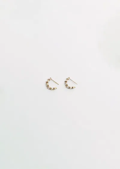 Noguchi Bijoux Bijoux Tsubu Mini Hoop Earrings