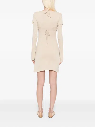 Abra Overlayered Dress In Neutral