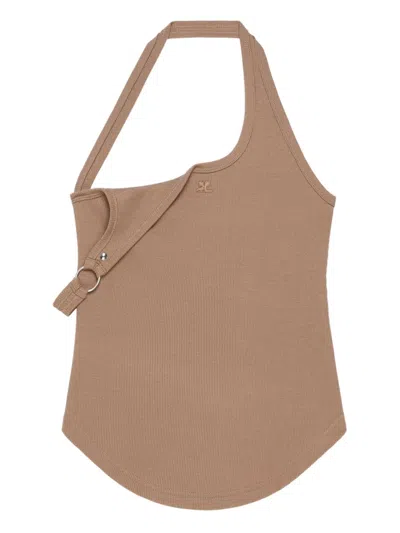 Courrèges Asymmetric Top In Brown