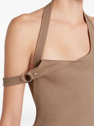 Courrèges Asymmetric Top In Brown