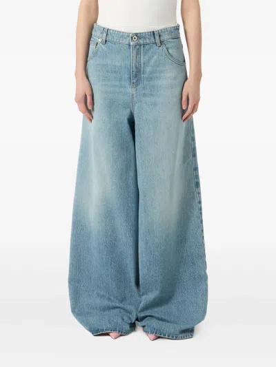 Blumarine Stone-washed Jeans In Blue