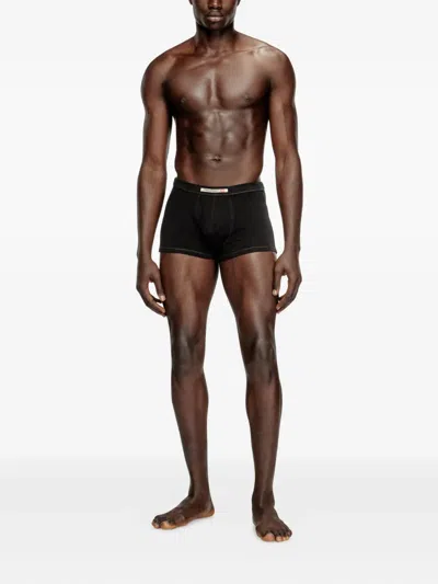 Diesel Devon Cotton Briefs (pack Of Two) In Black