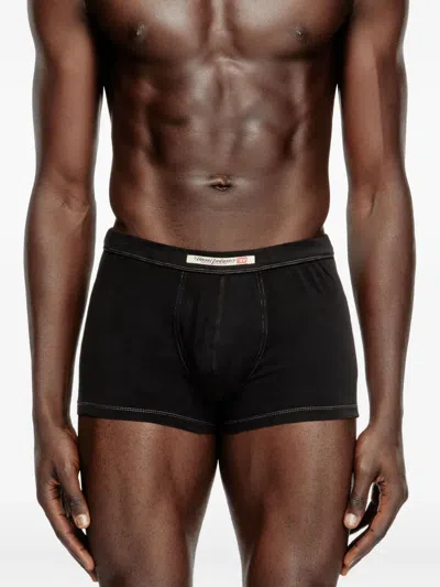 Diesel Devon Cotton Briefs (pack Of Two) In Black