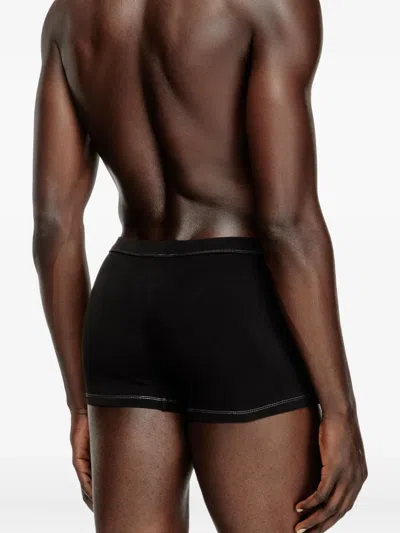 Diesel Devon Cotton Briefs (pack Of Two) In Black