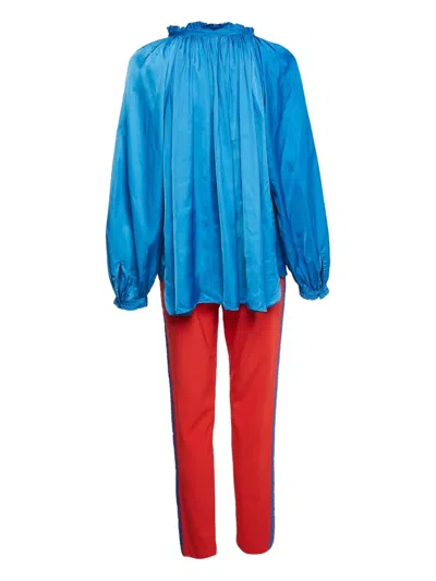 Pre-owned Zadig & Voltaire  Ruffled Satin Trousers Set