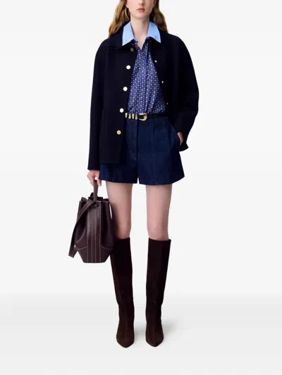 Claudie Pierlot Denim Panelled Shorts