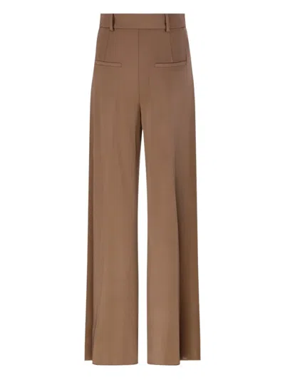 Max Mara Pleated Trousers In Brown