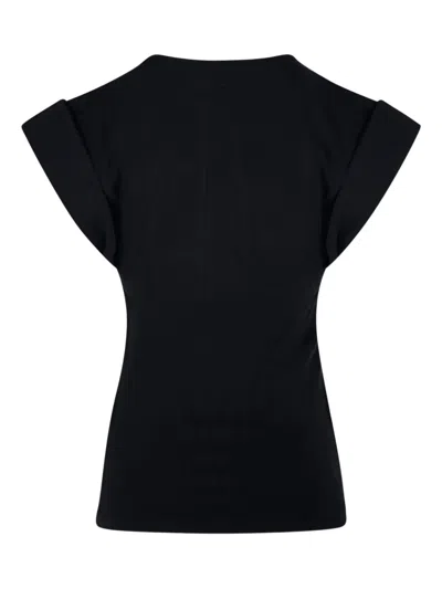 Isabel Marant Étoile Gz T-shirt With Cap Sleeves And Draped Detail