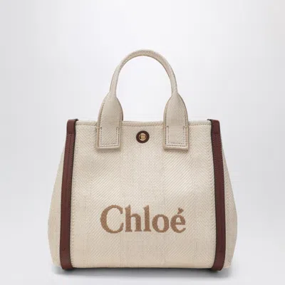 Chloé Small  Carry Tote Bag In Sand Colour