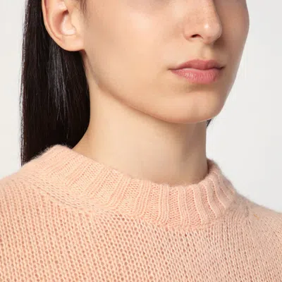 Chloé Peach-colored Top With Logo Embroidery