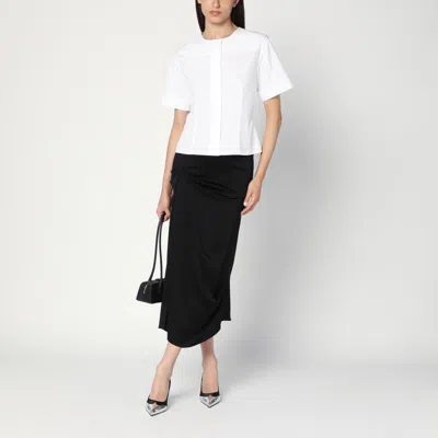 Alexander Mcqueen White Corset Shirt In Poplin Women In White